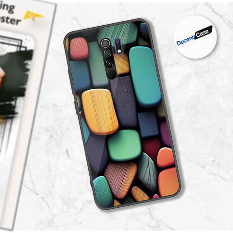 Xiaomi Redmi 9 Cover - Stones Series - Premium Printed Metal soft Bumper shock Proof Case