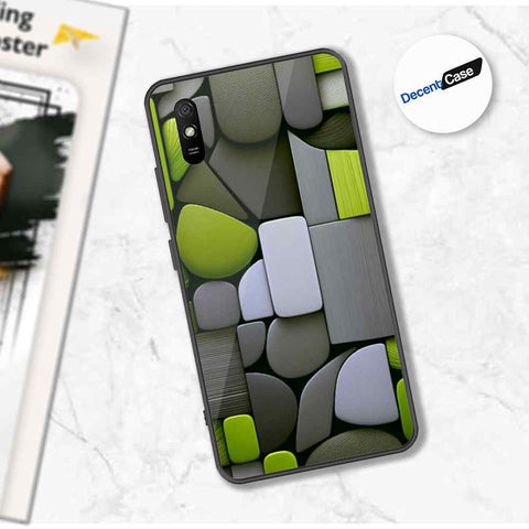 Xiaomi Redmi 9A Cover - Stones Series - Premium Printed Metal soft Bumper shock Proof Case