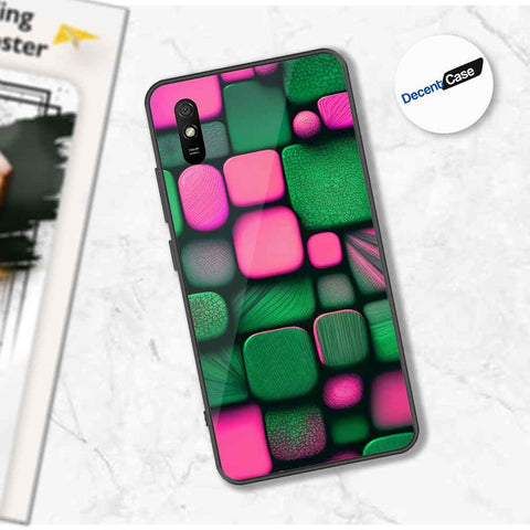 Xiaomi Redmi 9A Cover - Stones Series - Premium Printed Metal soft Bumper shock Proof Case