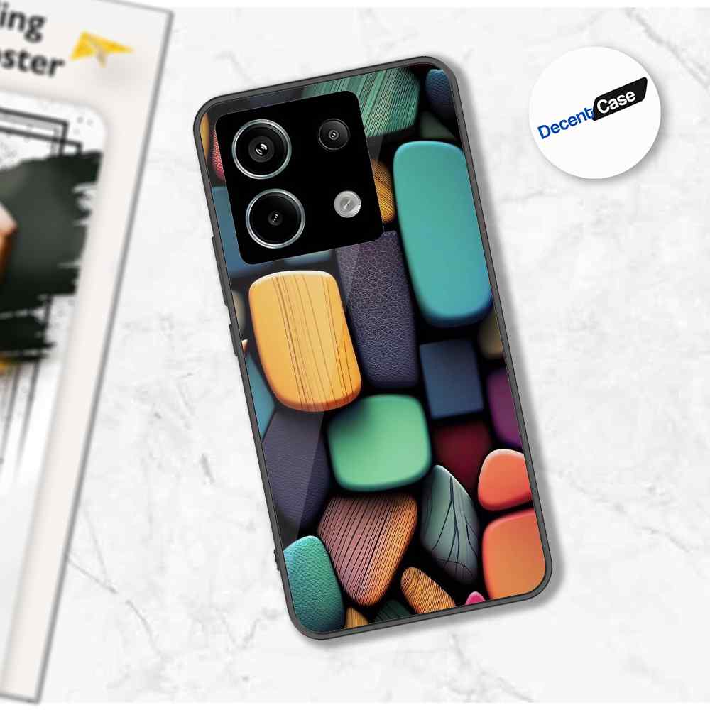 Xiaomi Redmi Note 13 Cover - Stones Series - Premium Printed Metal soft Bumper shock Proof Case