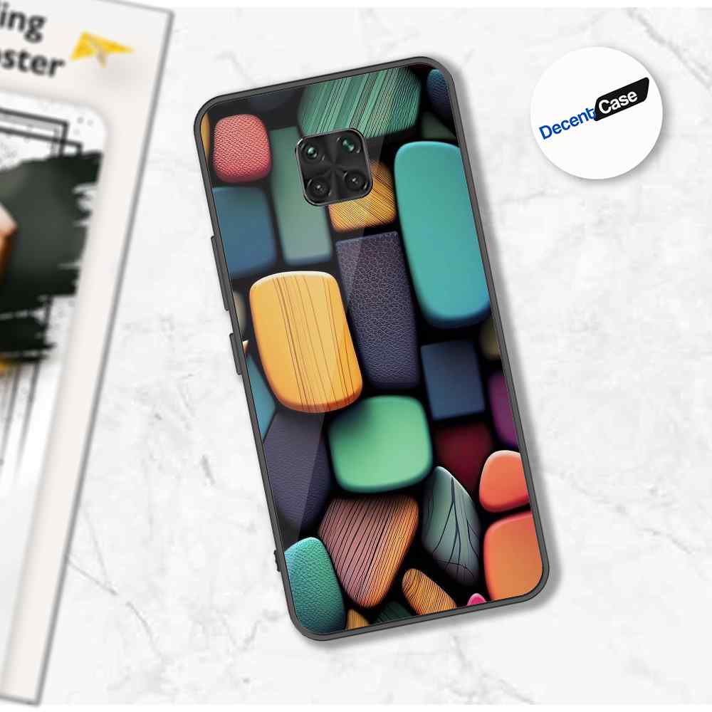 Xiaomi Redmi Note 9S Cover - Stones Series - Premium Printed Metal soft Bumper shock Proof Case