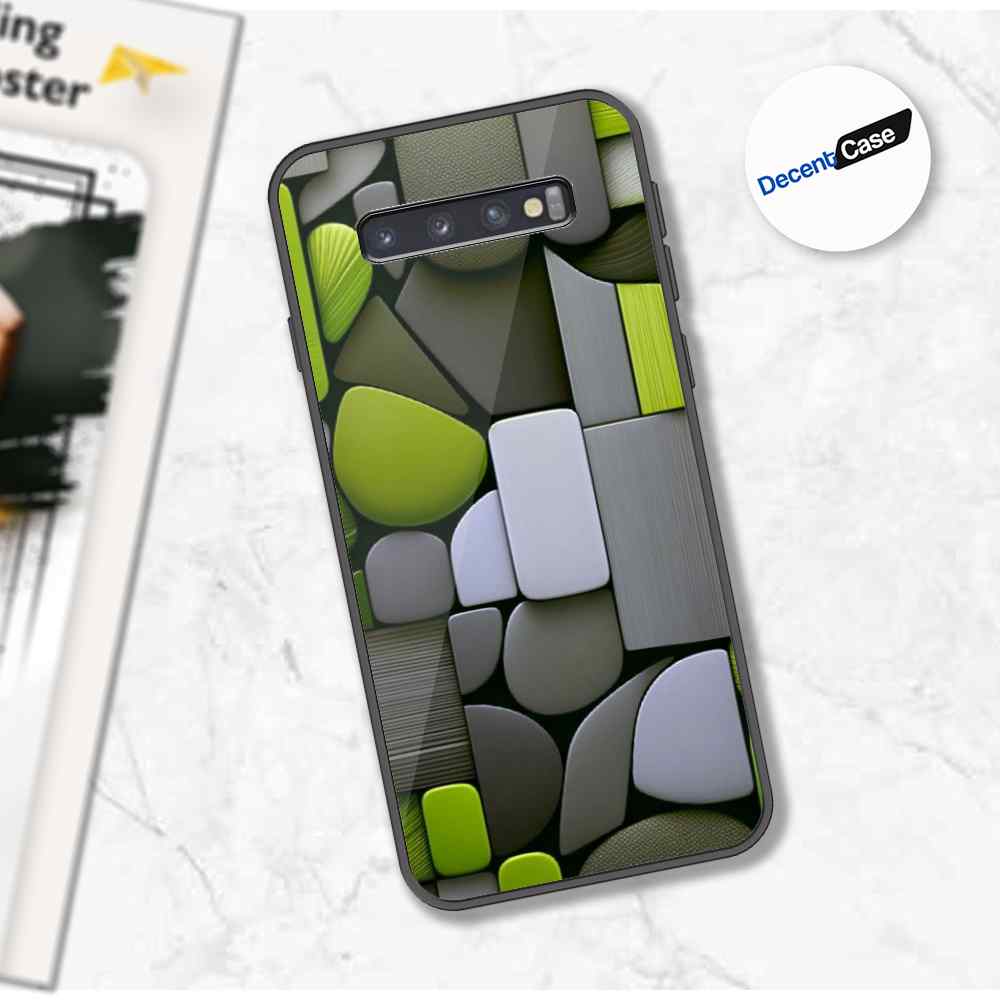 Samsung Galaxy S10 Cover - Stones Series - Premium Printed Metal soft Bumper shock Proof Case