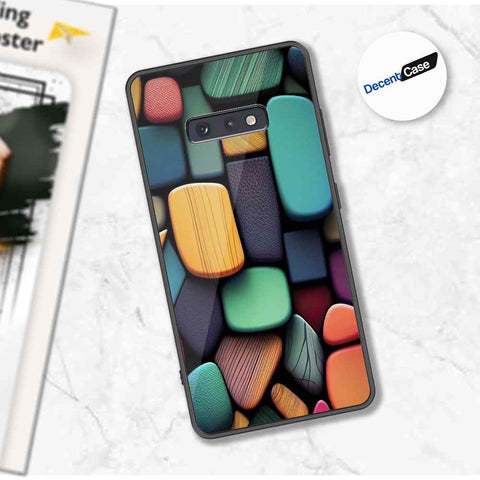 Samsung Galaxy S10e Cover - Stones Series - Premium Printed Metal soft Bumper shock Proof Case