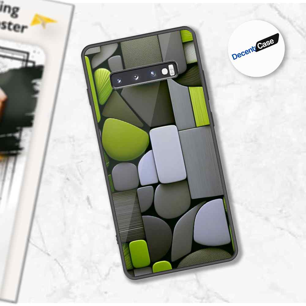 Samsung Galaxy S10 Plus Cover - Stones Series - Premium Printed Metal soft Bumper shock Proof Case