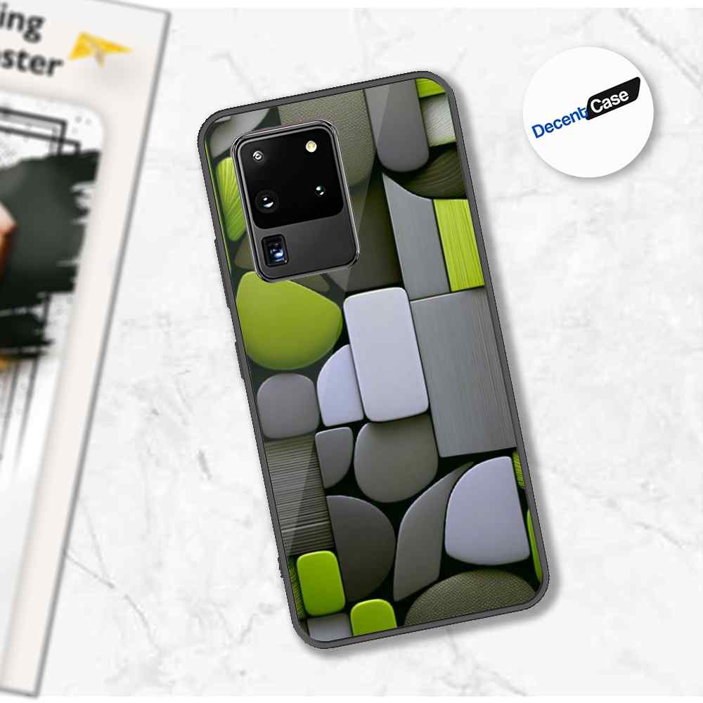 Samsung Galaxy S20 Ultra Cover - Stones Series - Premium Printed Metal soft Bumper shock Proof Case