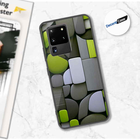 Samsung Galaxy S20 Ultra Cover - Stones Series - Premium Printed Metal soft Bumper shock Proof Case
