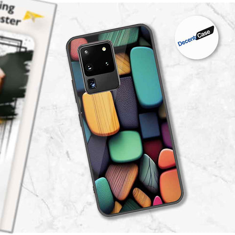 Samsung Galaxy S20 Ultra Cover - Stones Series - Premium Printed Metal soft Bumper shock Proof Case