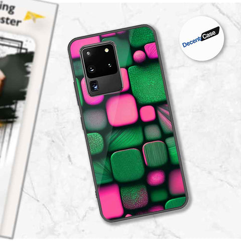 Samsung Galaxy S20 Ultra Cover - Stones Series - Premium Printed Metal soft Bumper shock Proof Case