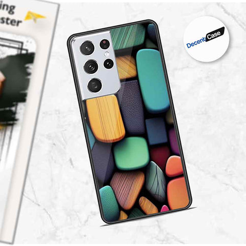 Samsung Galaxy S21 Ultra 5G Cover - Stones Series - Premium Printed Metal soft Bumper shock Proof Case
