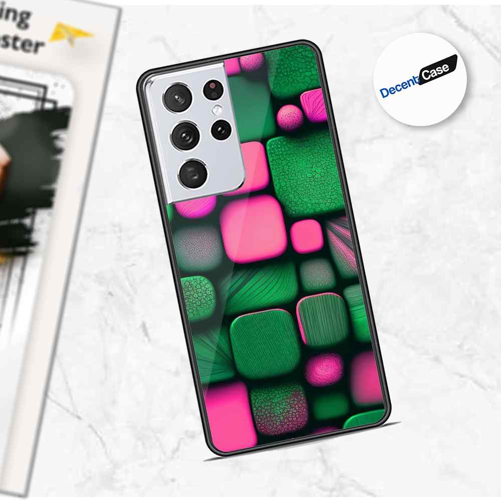 Samsung Galaxy S21 Ultra 5G Cover - Stones Series - Premium Printed Metal soft Bumper shock Proof Case