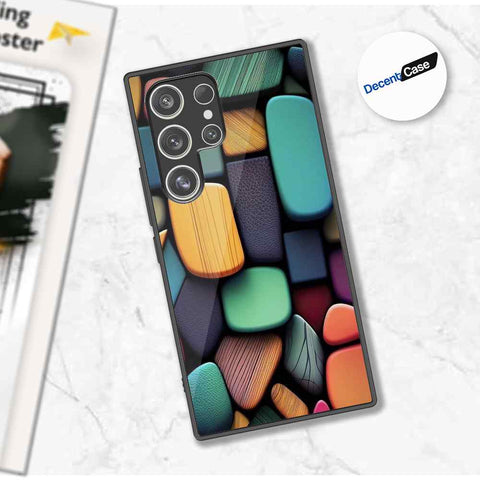 Samsung Galaxy S23 Ultra 5G Cover - Stones Series - Premium Printed Metal soft Bumper shock Proof Case
