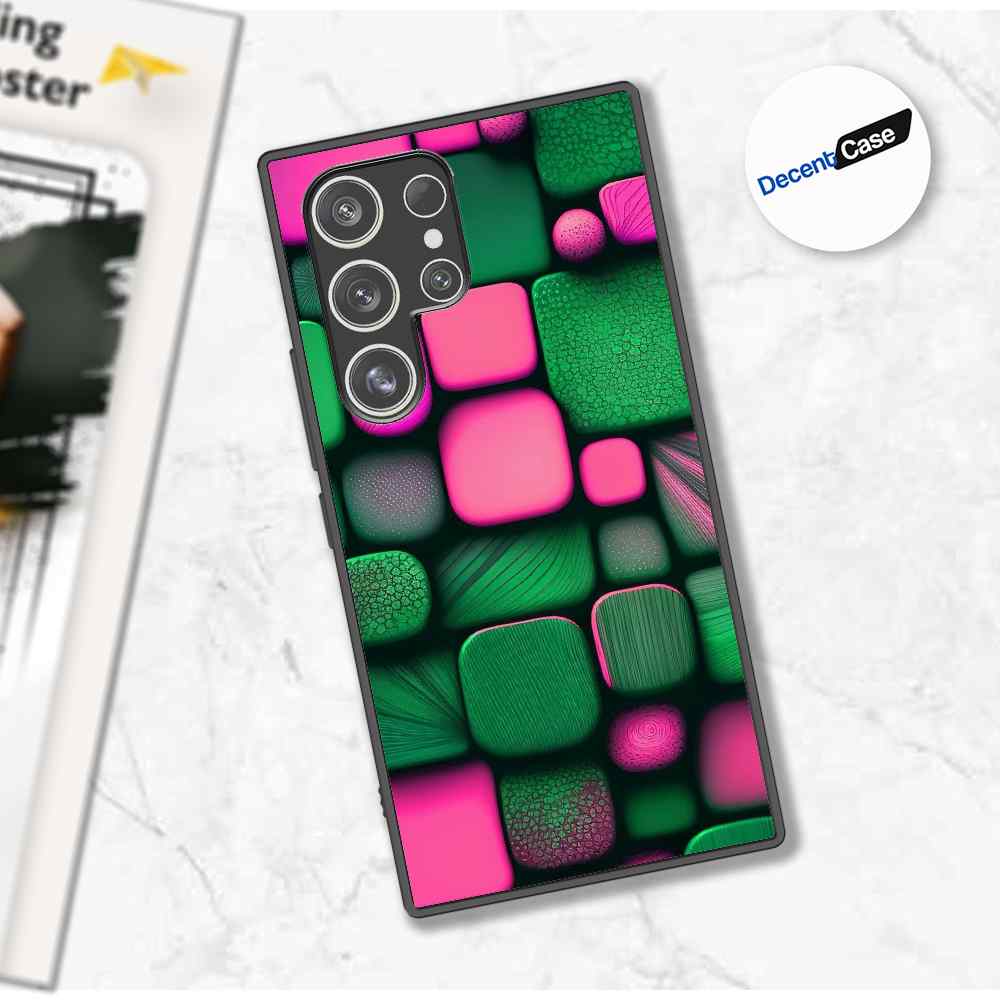 Samsung Galaxy S24 Ultra Cover - Stones Series - Premium Printed Metal soft Bumper shock Proof Case