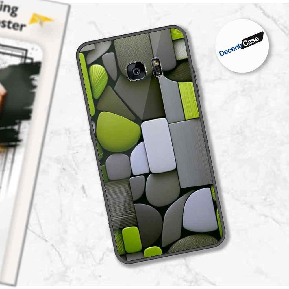 Samsung Galaxy S6 Edge Plus Cover - Stones Series - Premium Printed Metal soft Bumper shock Proof Case