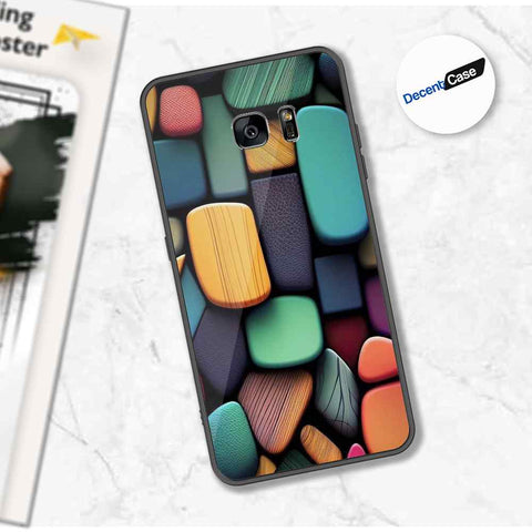 Samsung Galaxy S6 Edge Plus Cover - Stones Series - Premium Printed Metal soft Bumper shock Proof Case