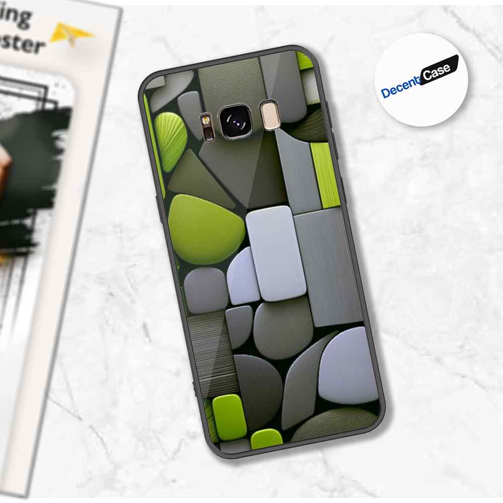 Samsung Galaxy S8 Plus Cover - Stones Series - Premium Printed Metal soft Bumper shock Proof Case
