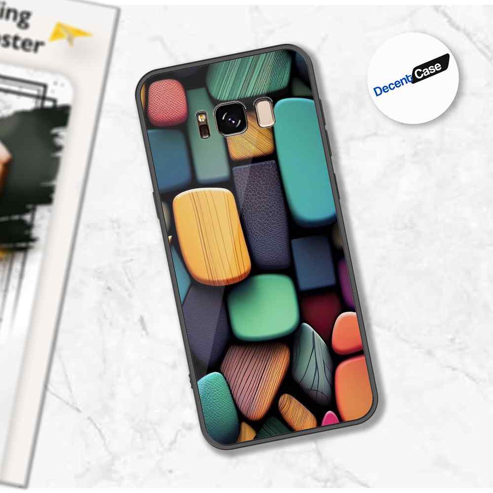 Samsung Galaxy S8 Plus Cover - Stones Series - Premium Printed Metal soft Bumper shock Proof Case