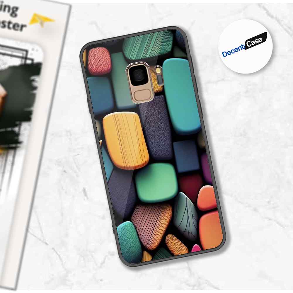Samsung Galaxy S9 Cover - Stones Series - Premium Printed Metal soft Bumper shock Proof Case
