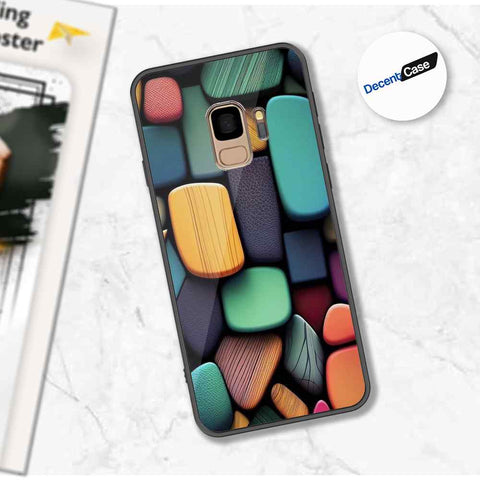 Samsung Galaxy S9 Cover - Stones Series - Premium Printed Metal soft Bumper shock Proof Case