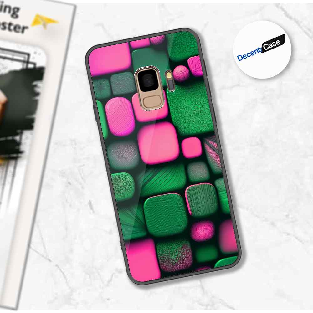 Samsung Galaxy S9 Cover - Stones Series - Premium Printed Metal soft Bumper shock Proof Case