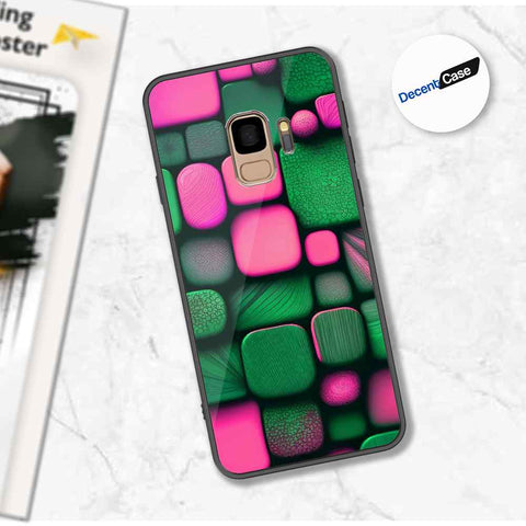Samsung Galaxy S9 Cover - Stones Series - Premium Printed Metal soft Bumper shock Proof Case