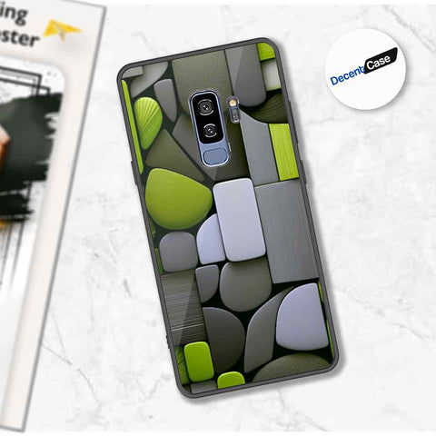 Samsung Galaxy S9 Plus Cover - Stones Series - Premium Printed Metal soft Bumper shock Proof Case