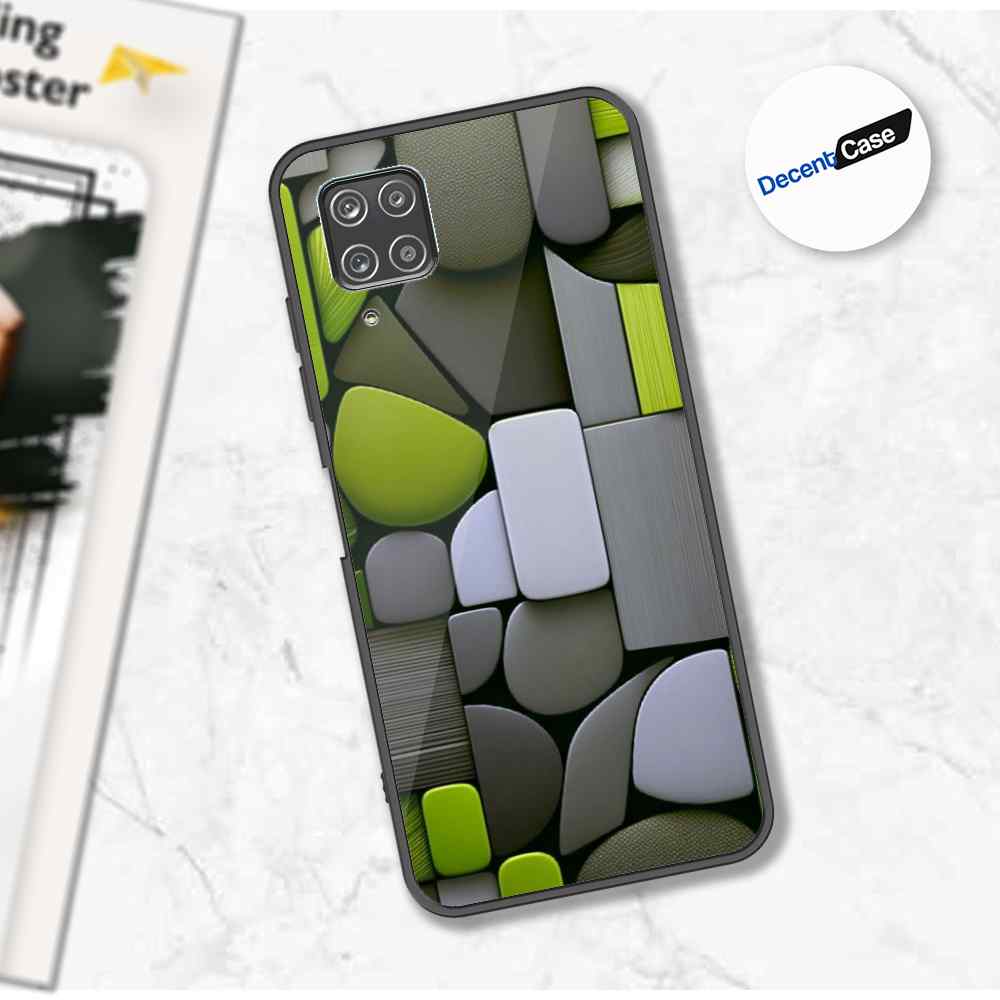 Samsung Galaxy A12 Cover - Stones Series - Premium Printed Metal soft Bumper shock Proof Case