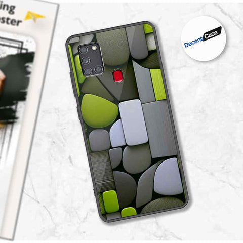 Samsung Galaxy A21s Cover - Stones Series - Premium Printed Metal soft Bumper shock Proof Case