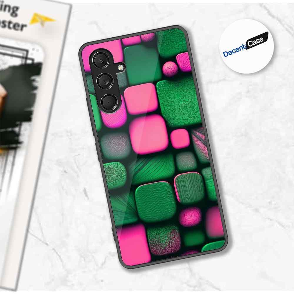 Samsung Galaxy A56 Cover - Stones Series - Premium Printed Metal soft Bumper shock Proof Case