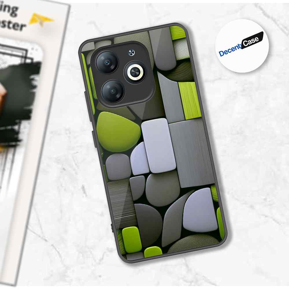 Tecno Spark 20 Cover - Stones Series - Premium Printed Metal soft Bumper shock Proof Case