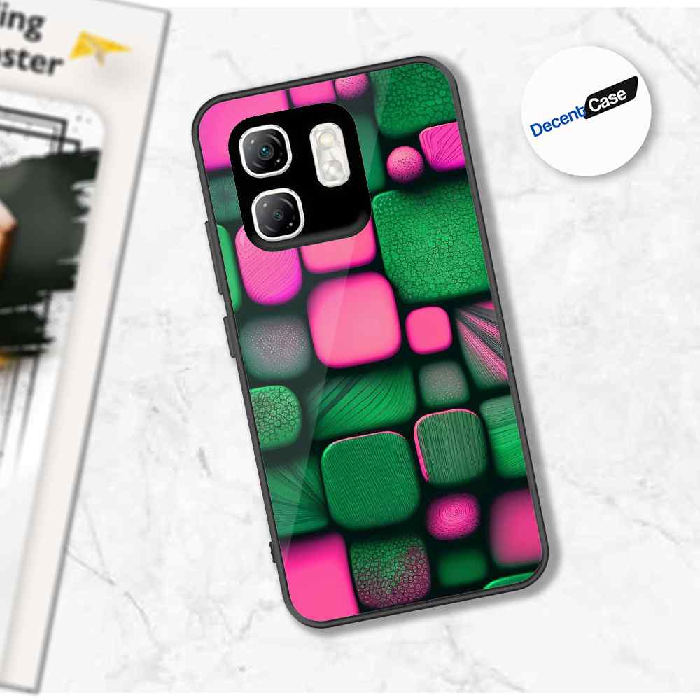 Infinix Smart 9 Cover - Stones Series - Premium Printed Metal soft Bumper shock Proof Case