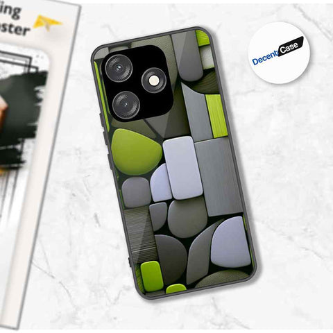 Tecno Spark 10 Cover - Stones Series - Premium Printed Metal soft Bumper shock Proof Case