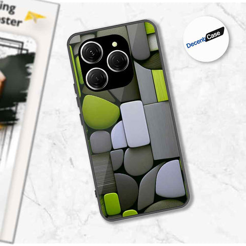 Tecno Spark 20 Pro Cover - Stones Series - Premium Printed Metal soft Bumper shock Proof Case