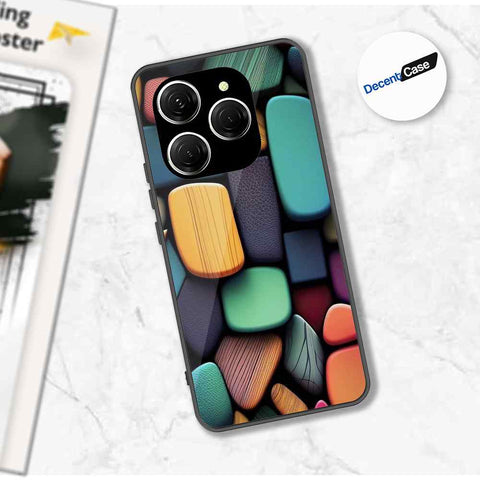 Tecno Spark 20 Pro Cover - Stones Series - Premium Printed Metal soft Bumper shock Proof Case