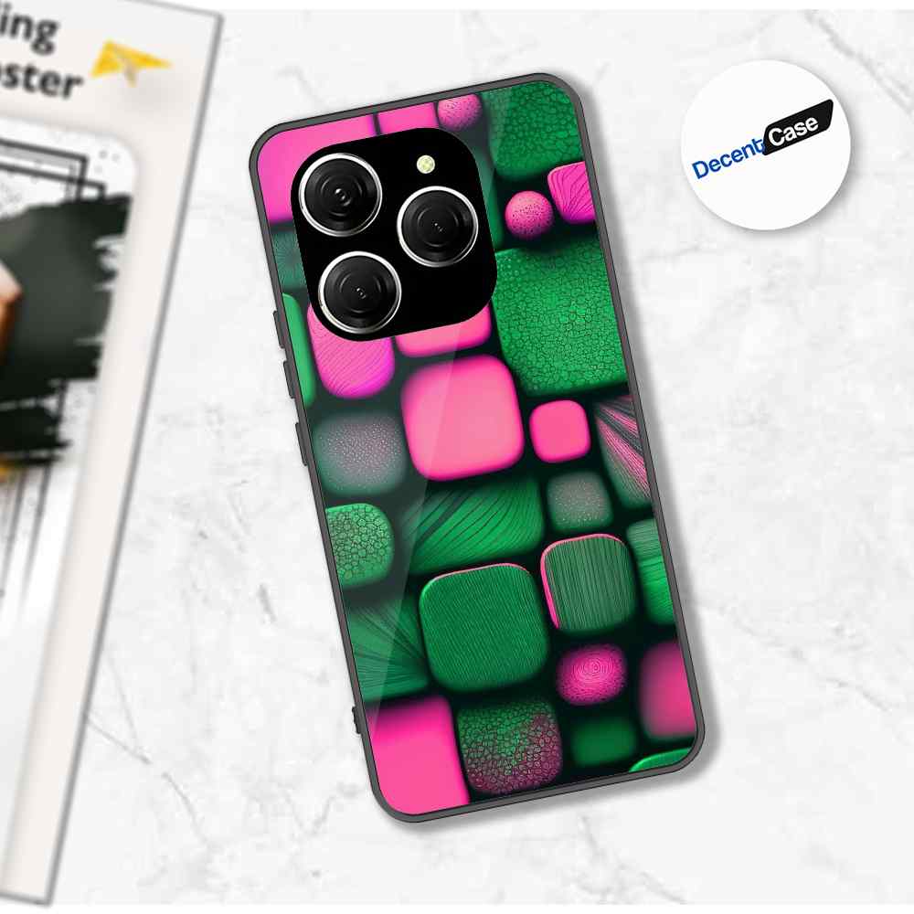 Tecno Spark 20 Pro Cover - Stones Series - Premium Printed Metal soft Bumper shock Proof Case
