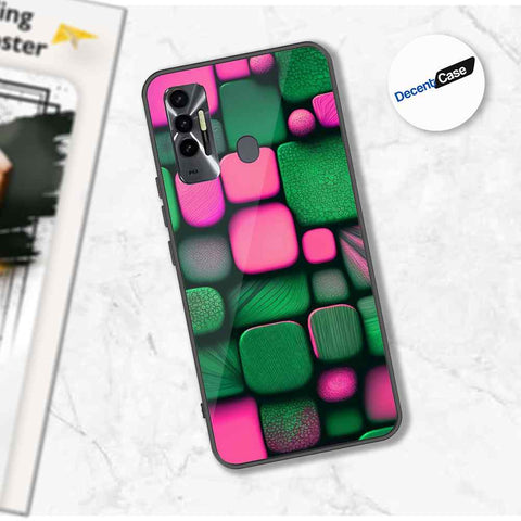 Tecno Spark 7T Cover - Stones Series - Premium Printed Metal soft Bumper shock Proof Case