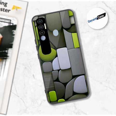 Tecno Spark 7 Pro Cover - Stones Series - Premium Printed Metal soft Bumper shock Proof Case