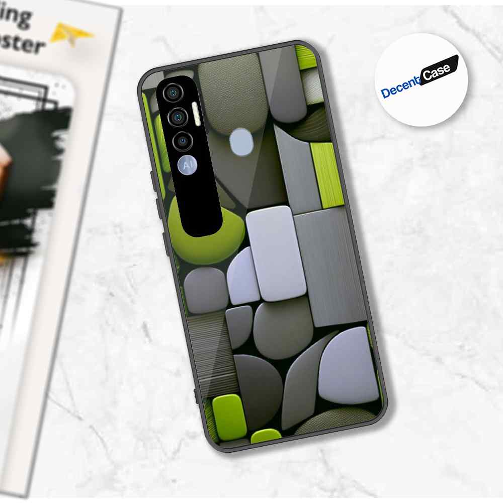 Tecno Spark 7 Pro Cover - Stones Series - Premium Printed Metal soft Bumper shock Proof Case