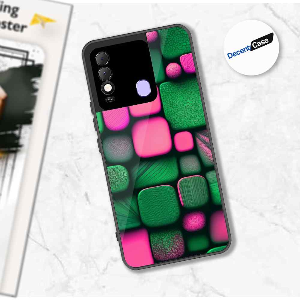 Tecno Spark 8 Cover - Stones Series - Premium Printed Metal soft Bumper shock Proof Case