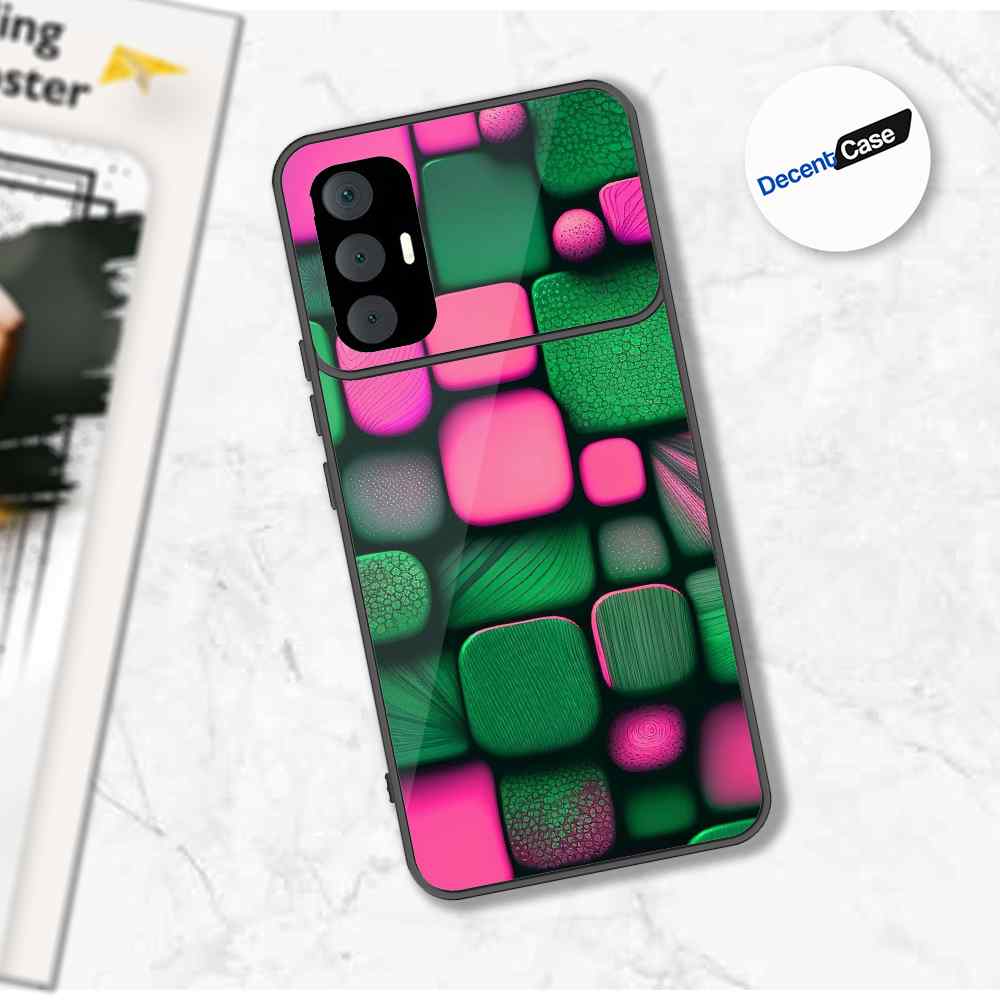Tecno Spark 8 Pro Cover - Stones Series - Premium Printed Metal soft Bumper shock Proof Case