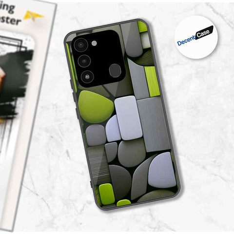 Tecno Spark 8C Cover - Stones Series - Premium Printed Metal soft Bumper shock Proof Case