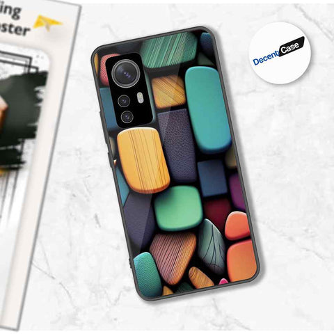 Xiaomi 12 Cover - Stones Series - Premium Printed Metal soft Bumper shock Proof Case
