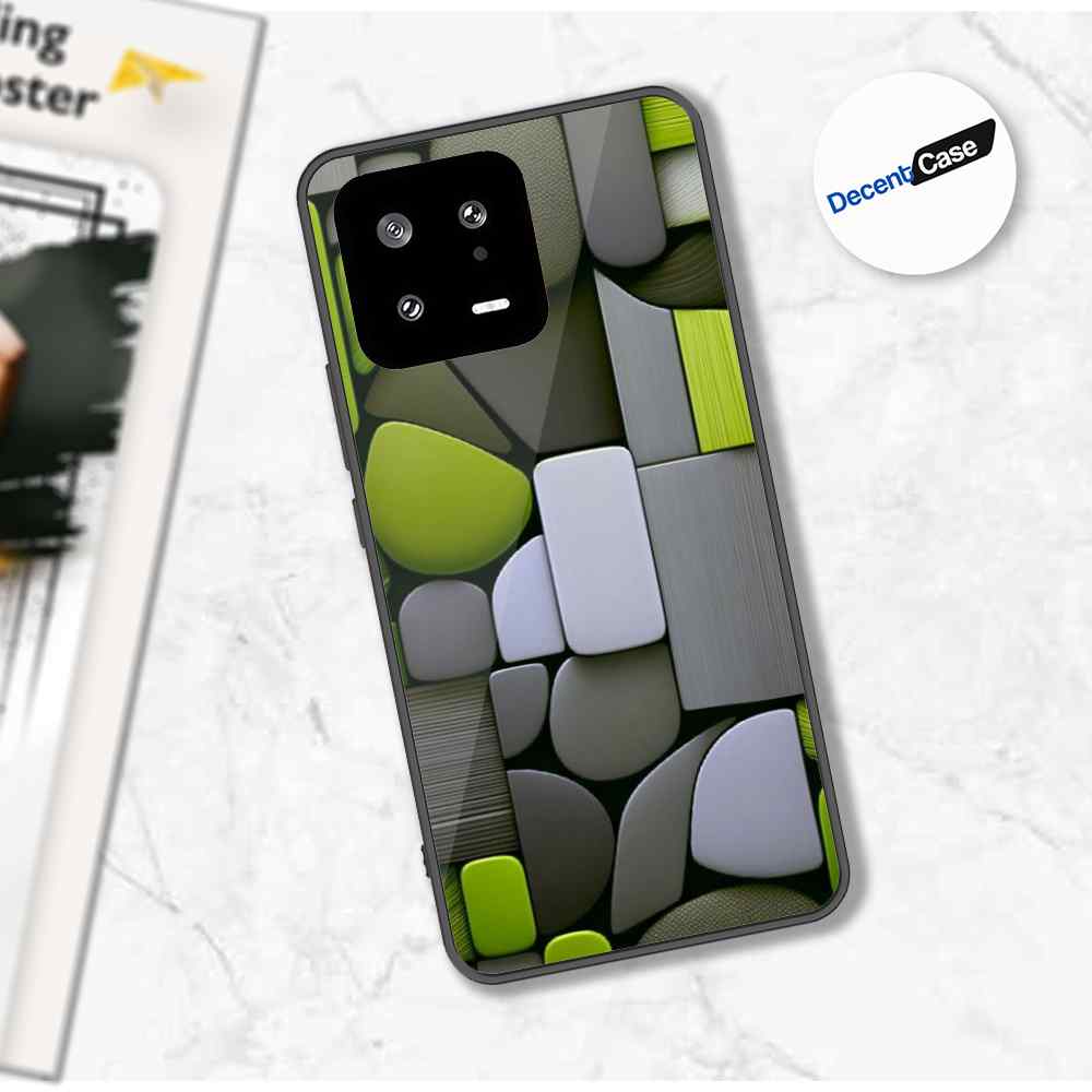 Xiaomi 13 Cover - Stones Series - Premium Printed Metal soft Bumper shock Proof Case