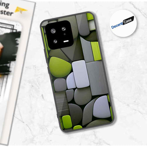 Xiaomi 13 Cover - Stones Series - Premium Printed Metal soft Bumper shock Proof Case