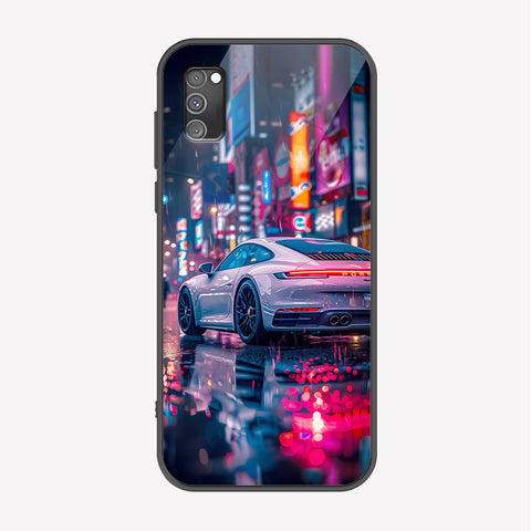 Samsung Galaxy A02s Cover - Car Series - Premium Printed Metal soft Bumper shock Proof Case