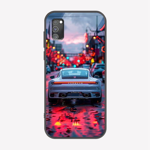Samsung Galaxy A02s Cover - Car Series - Premium Printed Metal soft Bumper shock Proof Case