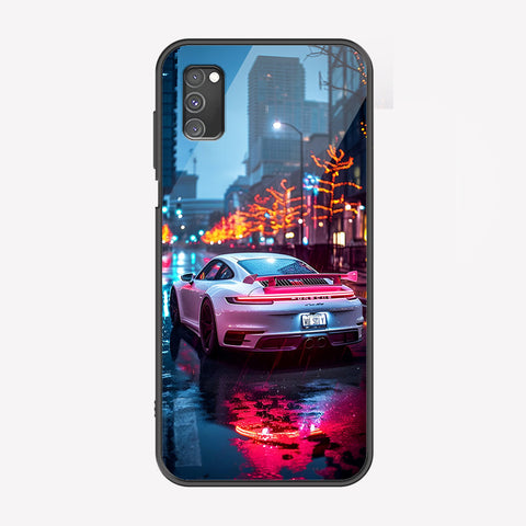 Samsung Galaxy A02s Cover - Car Series - Premium Printed Metal soft Bumper shock Proof Case