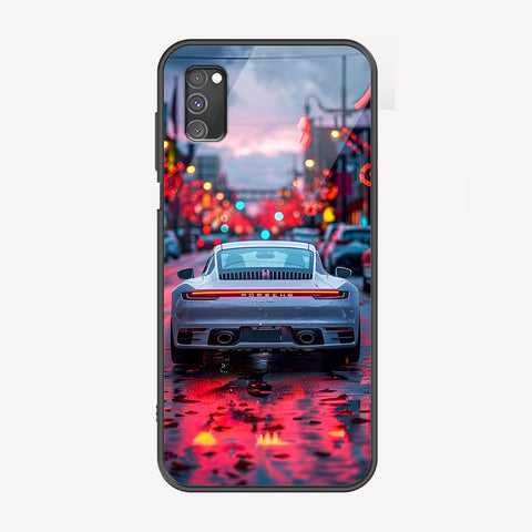 Samsung Galaxy A02s Cover - Car Series - Premium Printed Metal soft Bumper shock Proof Case