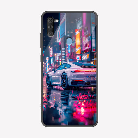 Samsung Galaxy A10s Cover - Car Series - Premium Printed Metal soft Bumper shock Proof Case