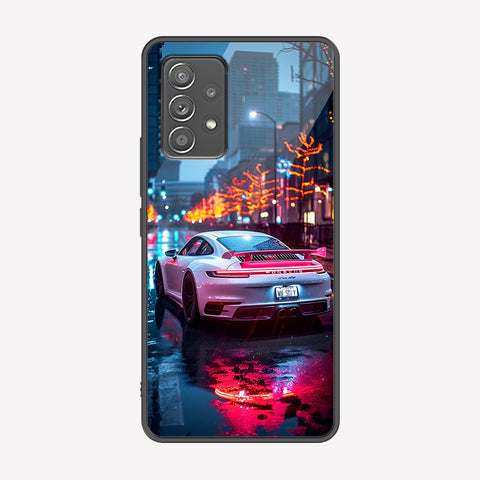Samsung Galaxy A52s 5G Cover - Car Series - Premium Printed Metal soft Bumper shock Proof Case