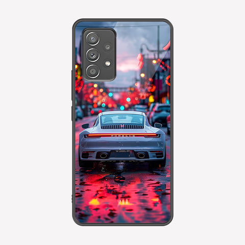 Samsung Galaxy A53 5G Cover - Car Series - Premium Printed Metal soft Bumper shock Proof Case